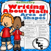 Writing About Math Area of Shapes (Geometry)