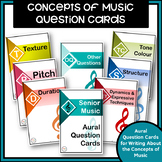 Writing About Music Question Cards
