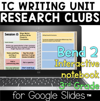 Preview of Writing About Research Interactive Notebook - BEND 2