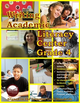 Writing Academic Literacy Center Grade 4 by Pennington Publishing
