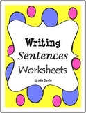 Writing Sentences Worksheets - Set 1