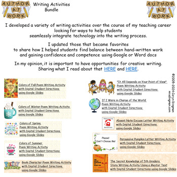 Preview of Writing Activities Bundle