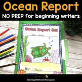 Writing Activities For Beginning Writers - Ocean Animals R