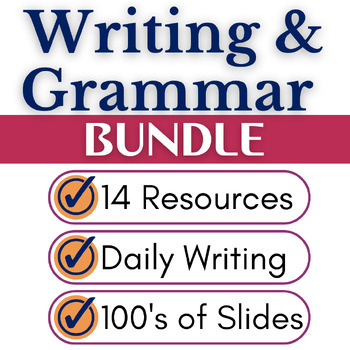 Preview of Writing Prompts, Journal Prompts, Grammar Activities for High School English