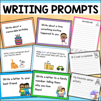 Writing Prompts - Procedural, Opinion, Narrative, Paragraph Writing Bundle