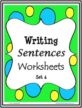Writing Sentences Worksheets - First Grade by Funny First ...