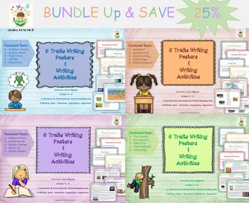 Preview of Writing Activities with 6 Traits Poster BUNDLE!