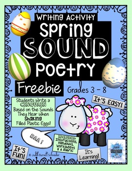 Preview of Distance Learning Writing Activity: Spring Sound Poetry FREEBIE