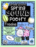 Distance Learning Writing Activity: Spring Sound Poetry FREEBIE