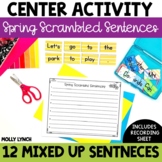 Writing Activity for Spring | Scrambled Sentences with Rec