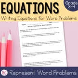 Writing Addition and Subtraction Equations