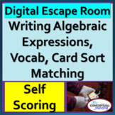 Writing Algebraic Expressions DIGITAL ESCAPE ROOM | Expres