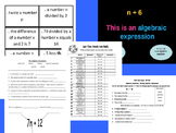 Writing Algebraic Expressions & Equations Step-by-Step BUNDLE
