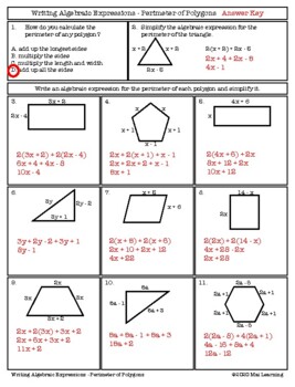 Writing Algebraic Expressions - Perimeter of Polygons by Mai Learning