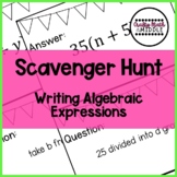 Writing Algebraic Expressions Scavenger Hunt