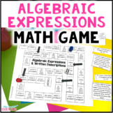 Writing Algebraic Expressions Word Problems Game - 6th Gra