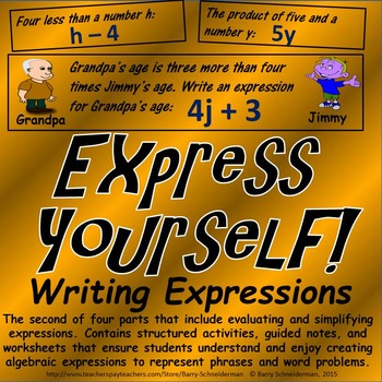 writing algebraic expressions for word problems and word phrases