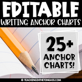 Writing Anchor Charts Editable Center Poster Bundle