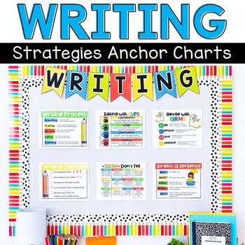 Preview of Writing Anchor Charts Writing Strategy Posters Opinion Narrative 
