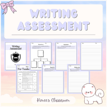 Preview of Writing Assessment | Beginning and End of the Year Test | Kinder-2nd Grade