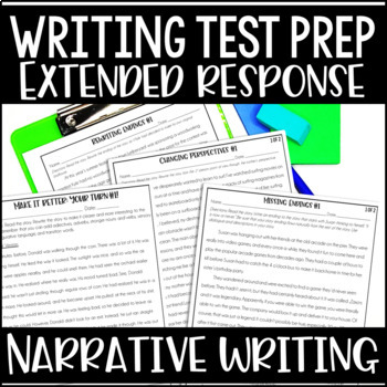 Preview of Writing Test Prep - Narrative Writing Extended Responses