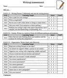 Writing Assessment and Goal Setting Sheets - Short and Lon