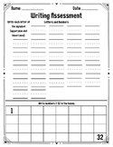 Writing Assessment (letters and numbers)