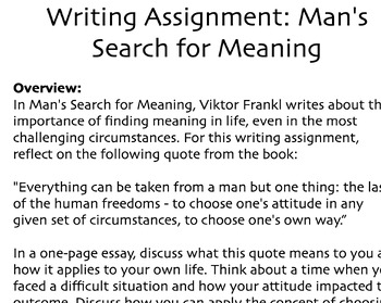 assignment for meaning
