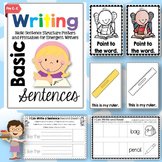 Writing Basic Sentences: Posters and Printables for Emerge