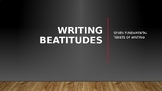 Writing Beatitudes