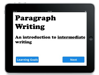 Preview of Writing Better Paragraphs Interactive