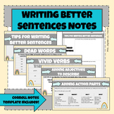 Writing Better Sentences Slide Deck & Notes Template
