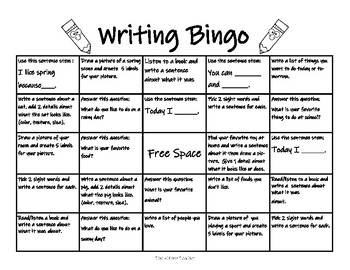 Distance Learning Writers BINGO by NajaAverageTeacher | TpT