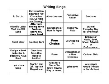 Distance Learning Writers BINGO by NajaAverageTeacher | TpT