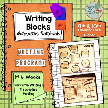 Preview of Writing Blocks: 1st 6 Weeks 9th and 10th Grade Writing Program