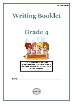 Preview of Writing Booklet grade level 4