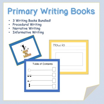 Preview of Writing Books-Primary Grades