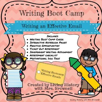 Preview of Writing Boot Camp Interactive Notebook: Writing an Effective Email