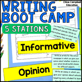 Writing Boot Camp for State Test Prep Stations - Fun Writi