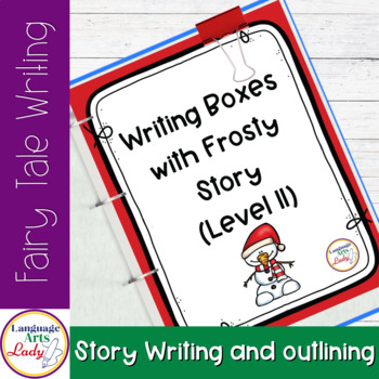 Preview of Writing Boxes with Frosty the Snowman Story | Level Two