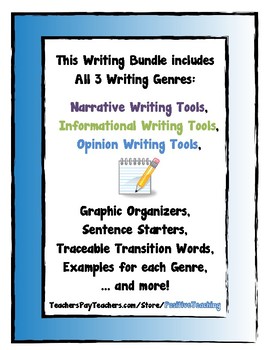 Preview of Writing Bundle - All Genres - Narrative, Informative, Opinion