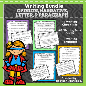 Preview of Writing Opinion Paragraph Letter Narrative
