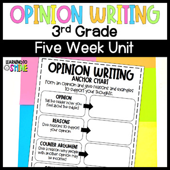 Preview of Writing Bundle | Opinion Writing Unit | 3rd Grade