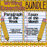 Paragraph of the Week and Essay of the Month Writing Bundle