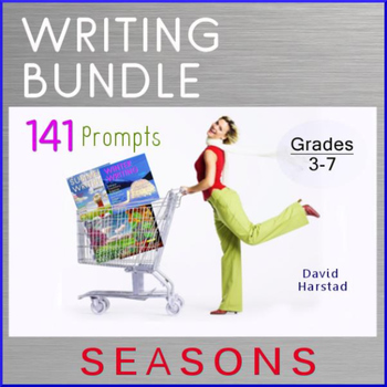 Preview of Writing Bundle: 141 Seasonal Prompts (Grades 3-7)