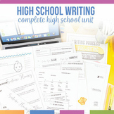 Writing Bundle for Freshmen & Sophomores High School Writing Unit