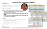 Writing: CCLS Vertical Planning Grades K-5