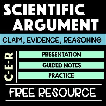 Preview of Writing CER Science Arguments with Claim Evidence Reasoning