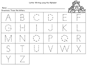 Writing Capital and Lowercase Letters by Courtney's Creations and Clips