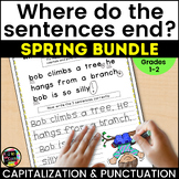 Writing Capitalization and Punctuation Practice SPRING BUNDLE